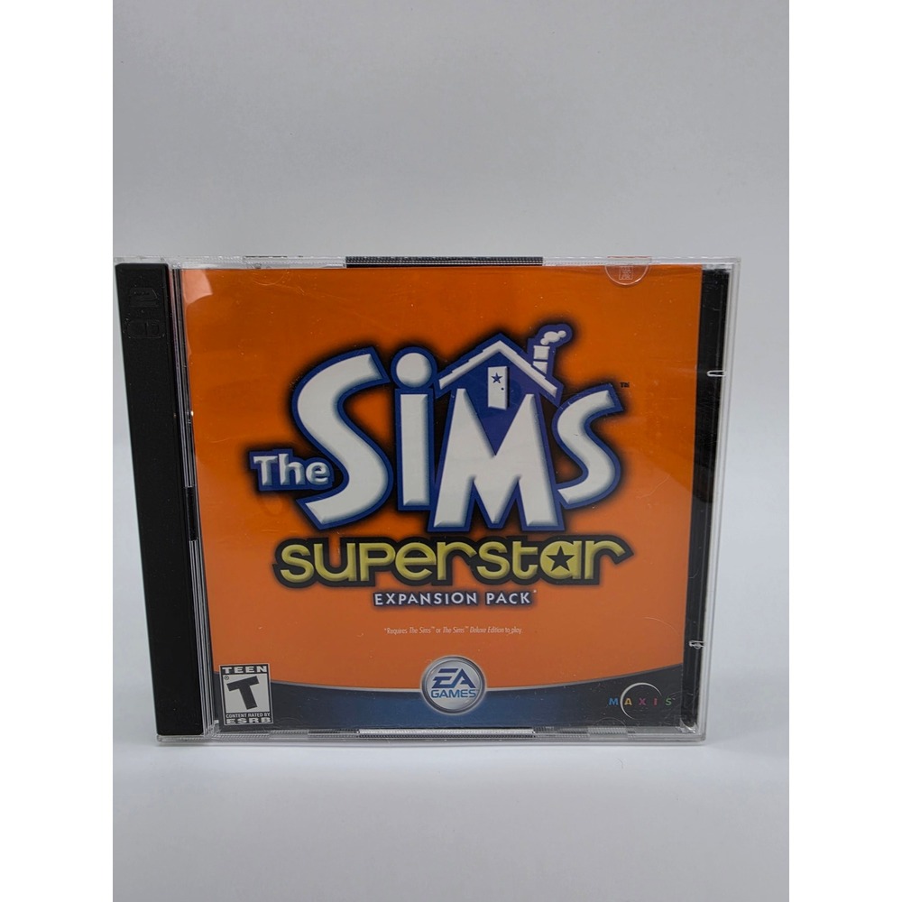 The Sims Superstar Expansion Pack PC 2003 EA Games Maxis 2-Disc Jewel Case